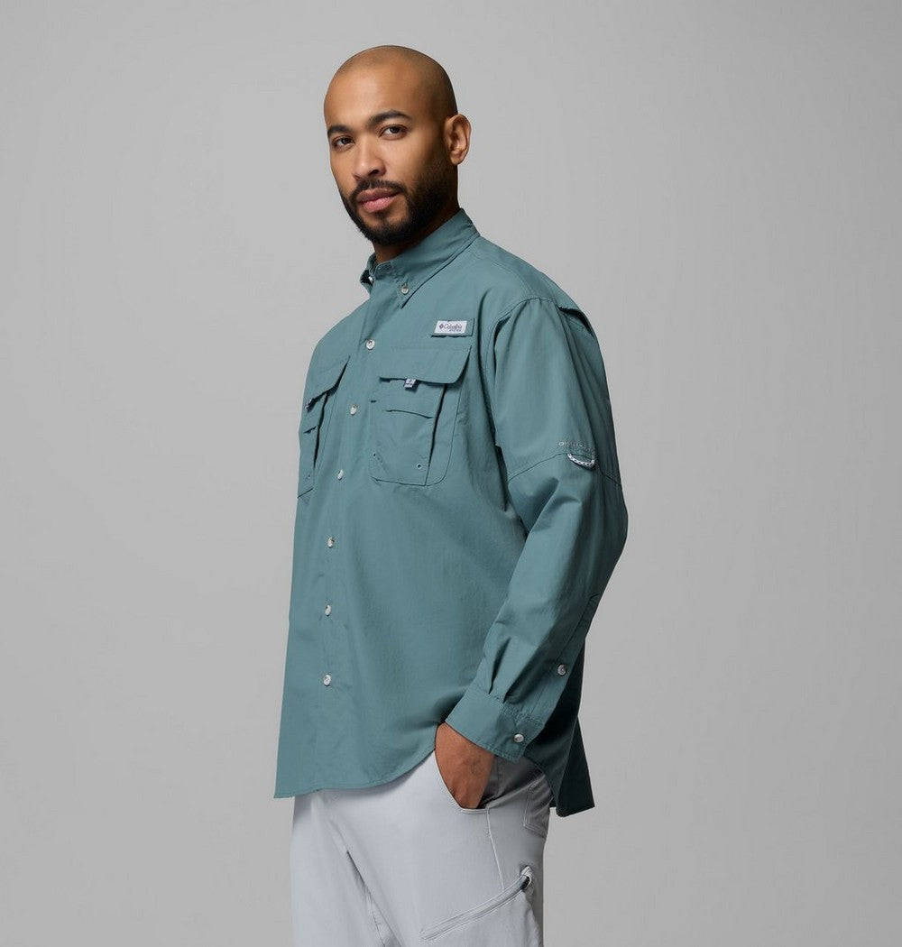 Men's Vented Long-Sleeve Fishing Shirt - Blue