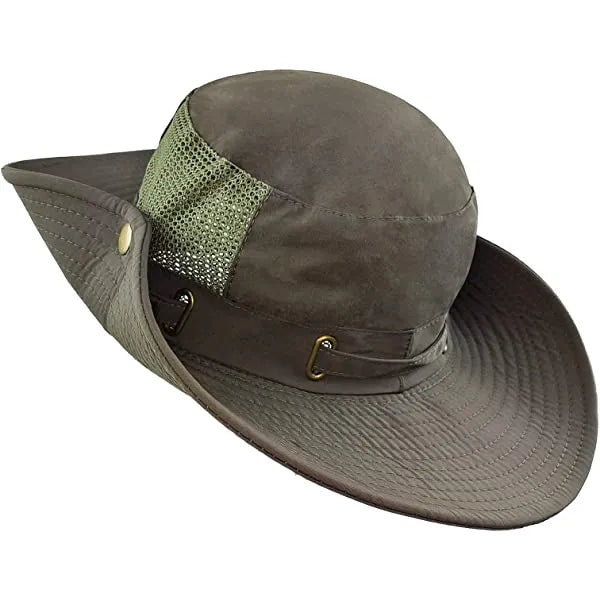 Boonie Hat Upf 50 Uv Protection Wide Brim Safari Sun Hat Breathable Fishing Hat For Men & Women Beige