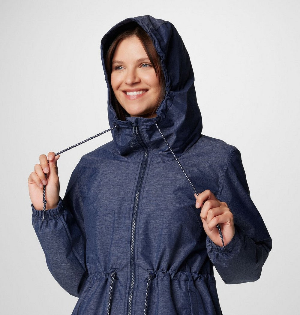 Women's Lightweight Hooded Rain Jacket - Fuchsia