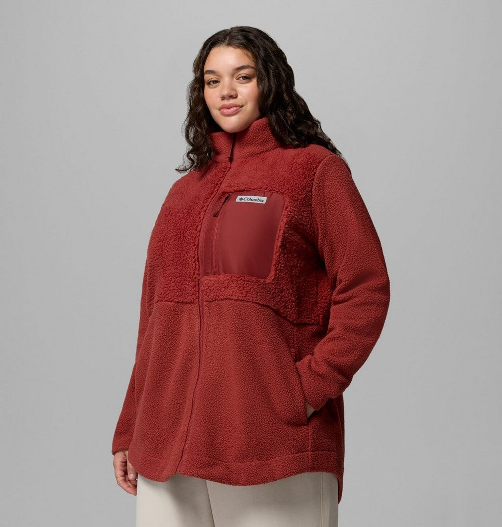 Women's Plus Sherpa Full-Zip Fleece - Grey