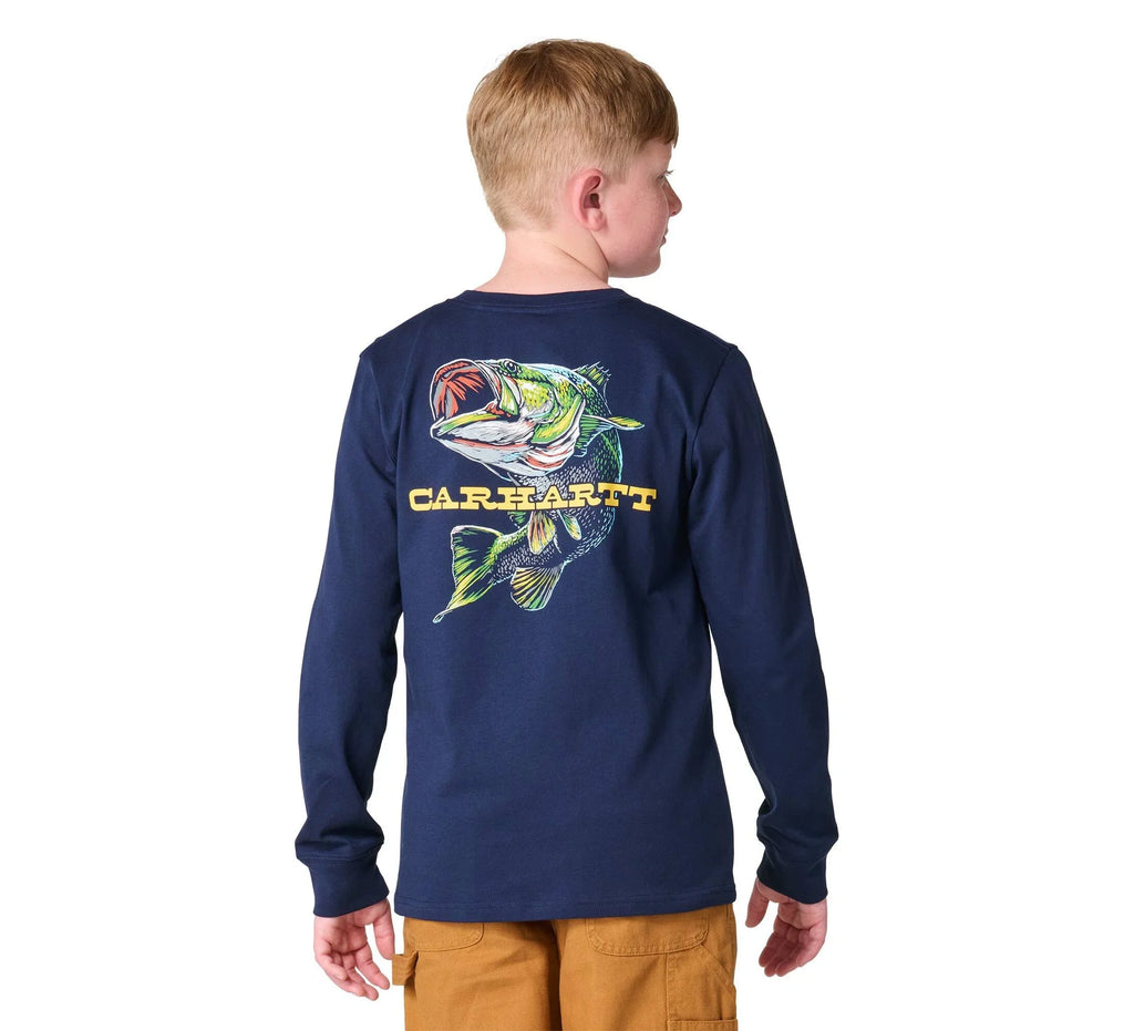 Boys' Fish Graphic T-Shirt - Navy