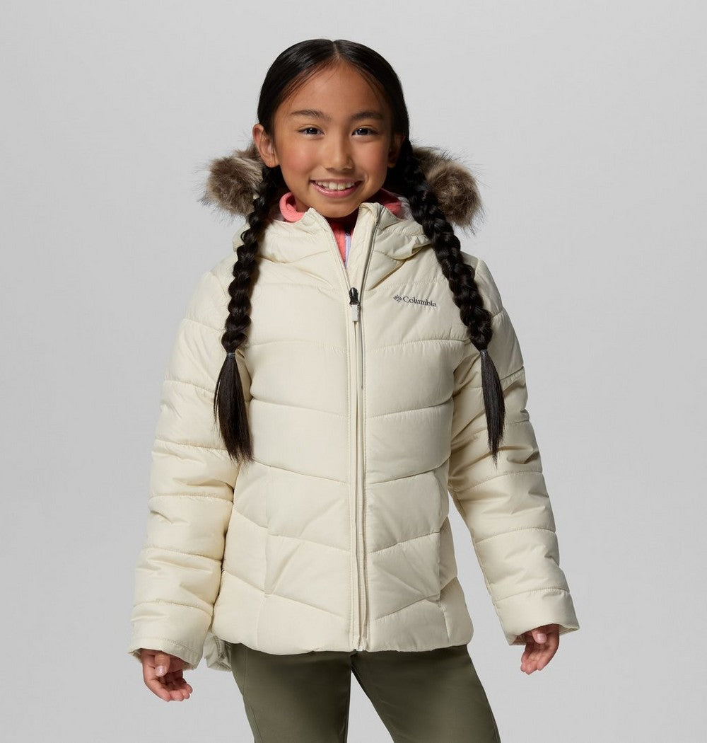 Girls' Insulated Hooded Jacket - Wine