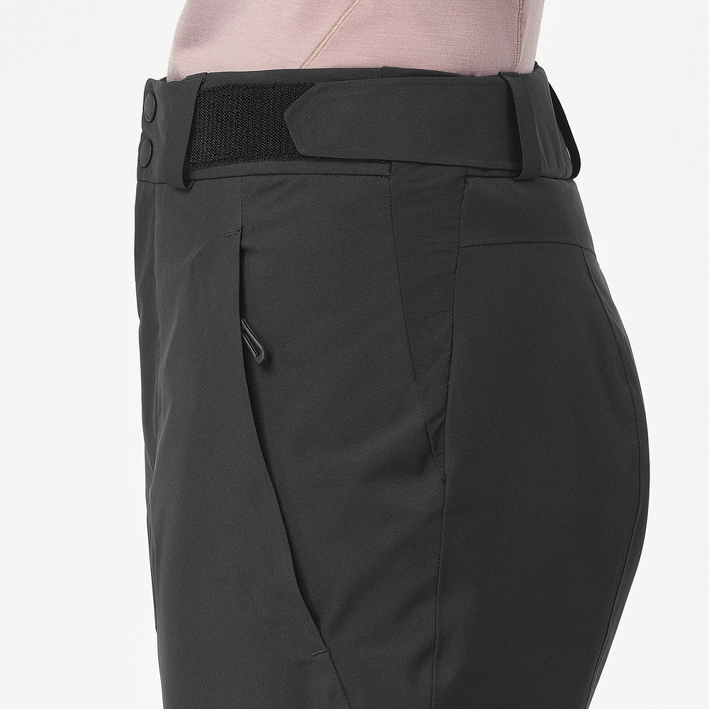 Women's Insulated Waterproof Ski Pants - Black