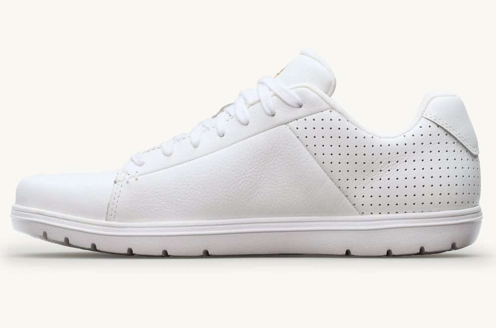 Women's Leather Court Sneaker - White