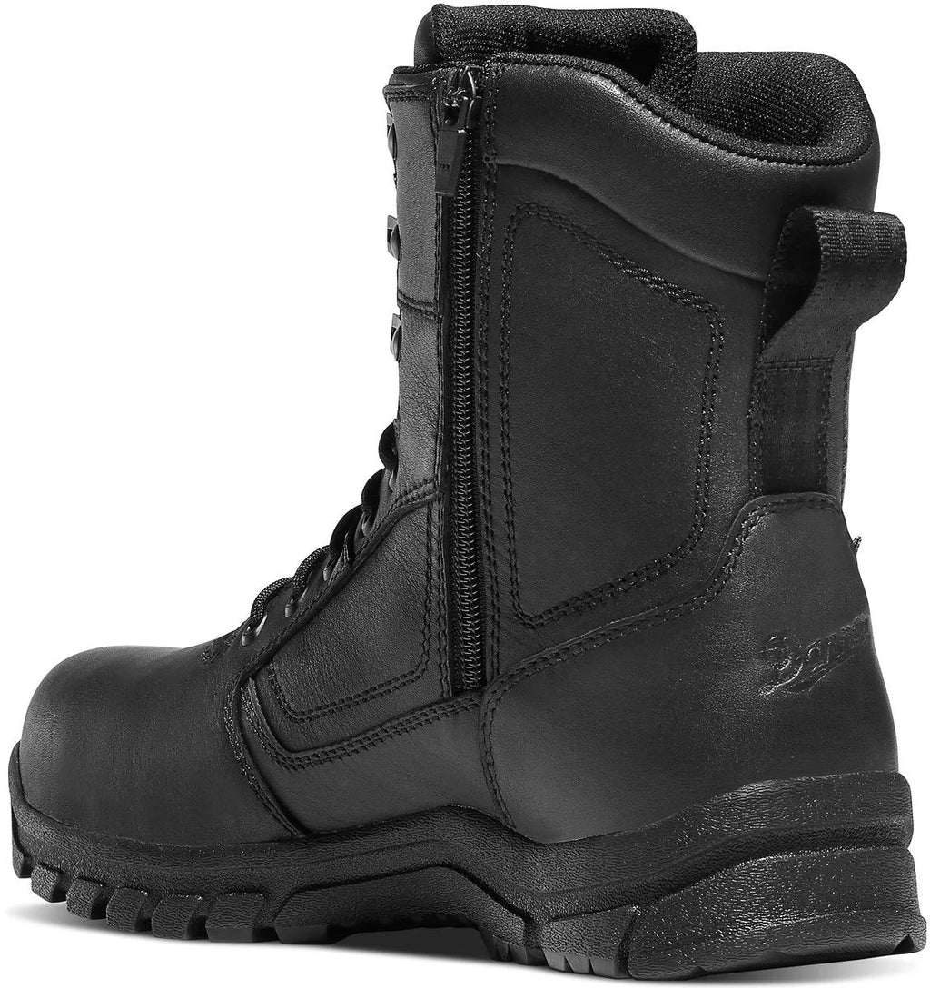 Men's 8-Inch Waterproof Side-Zip Duty Boot - Black