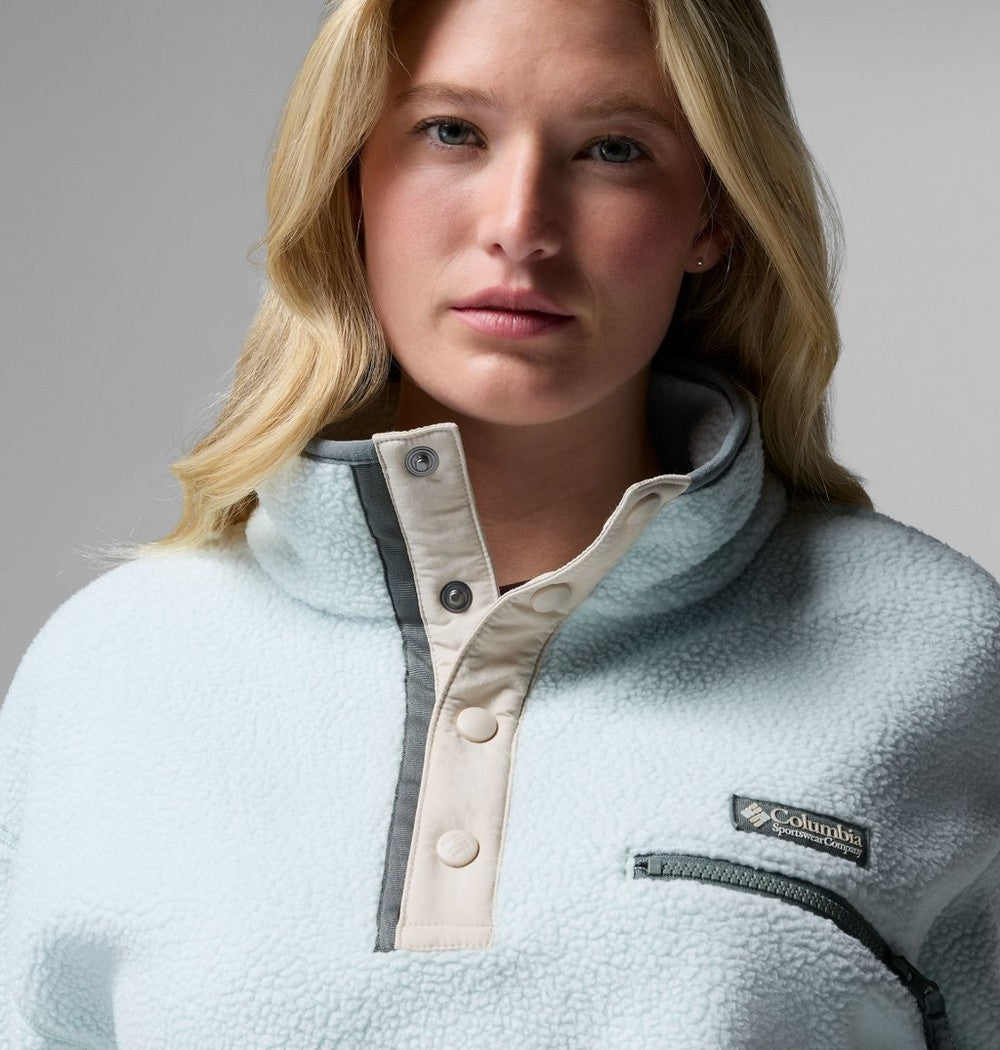 Women's Cropped Half-Snap Fleece Pullover