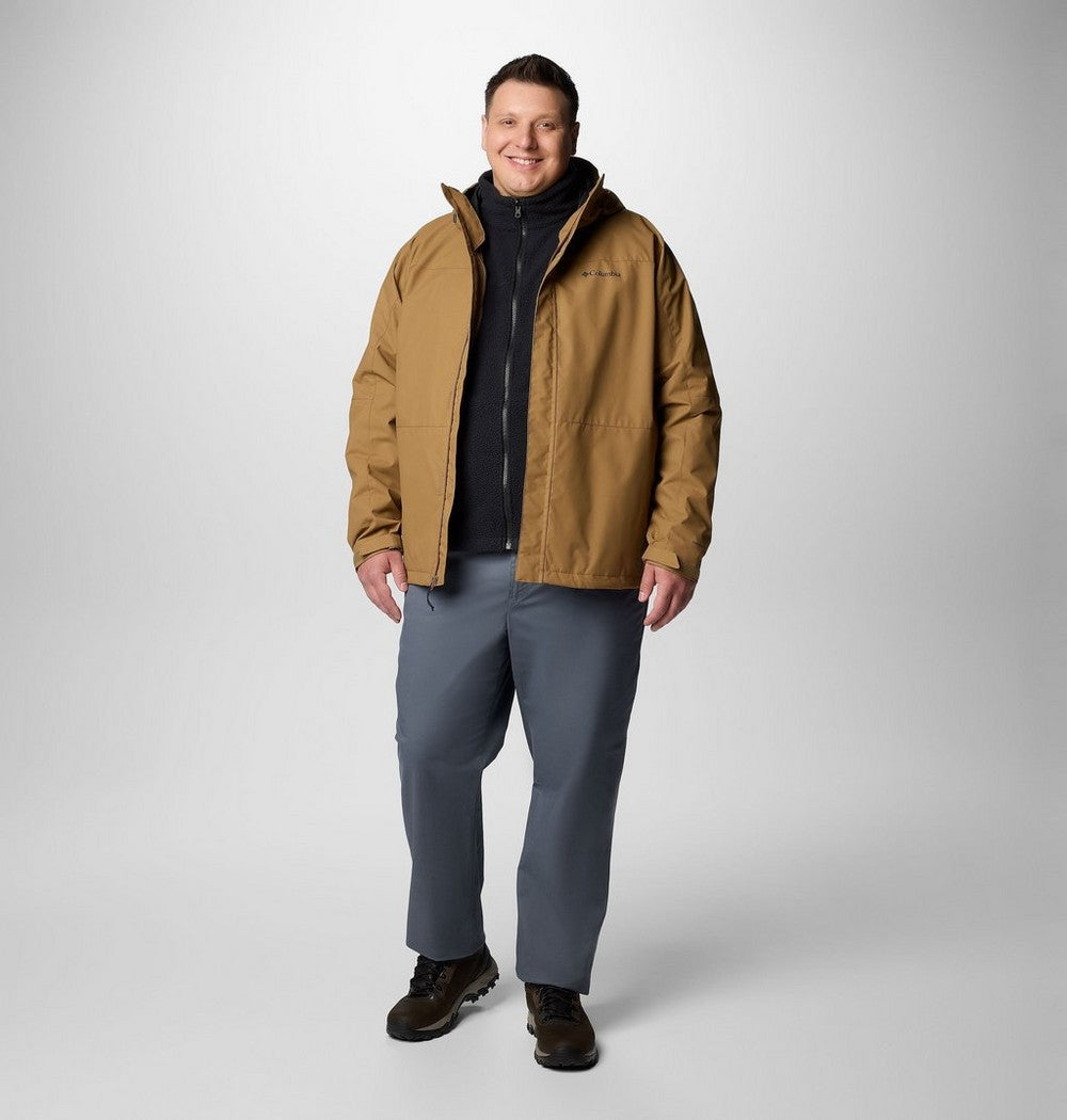 Men's Big 3-In-1 Waterproof Jacket - Green