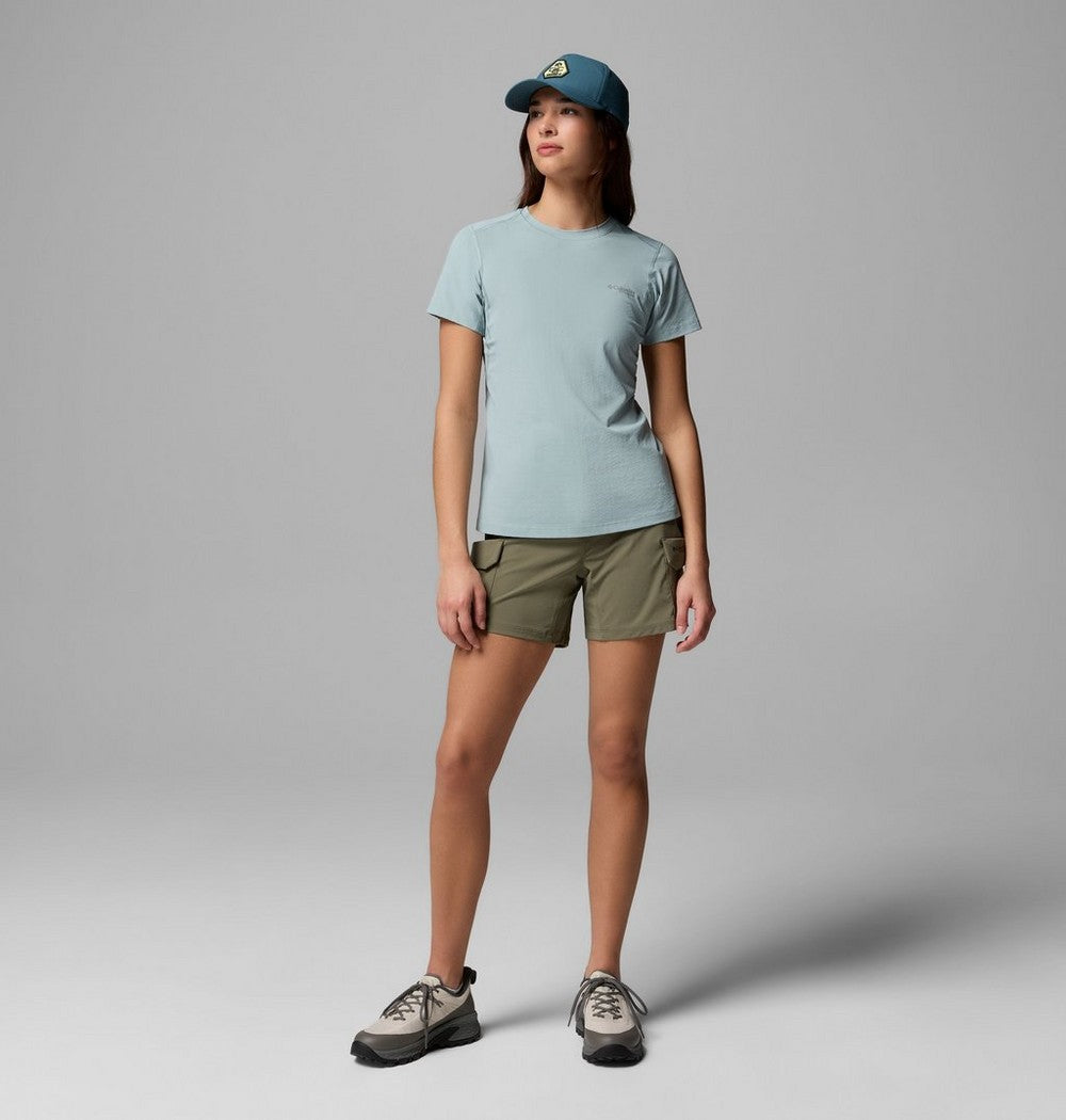 Women's Short-Sleeve Hiking Shirt - Blue