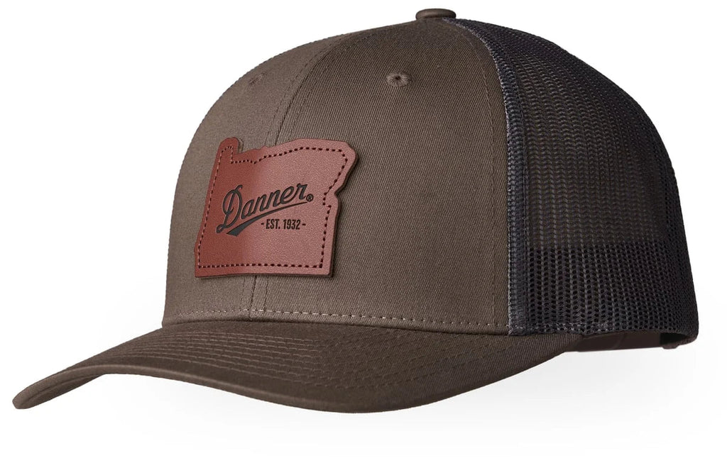 Low-Profile Mesh Trucker Cap - Green/Brown