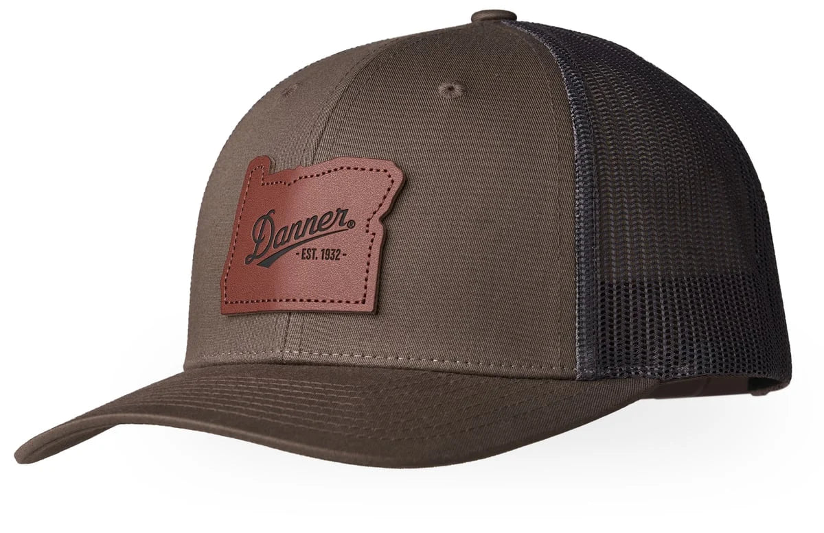 Low-Profile Mesh Trucker Cap - Green/Brown