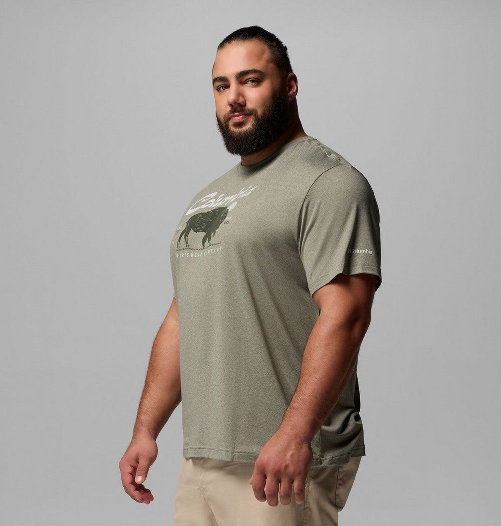 Men's Big UPF 50 Graphic T-Shirt - Grey