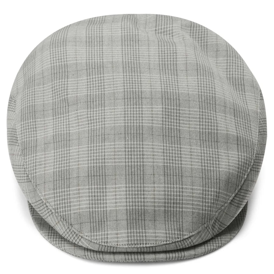 Grey Plaid Moda Flat Cap