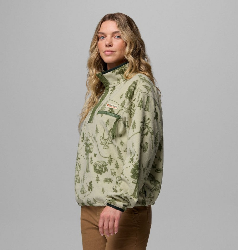 Women's Printed Half-Snap Fleece Pullover