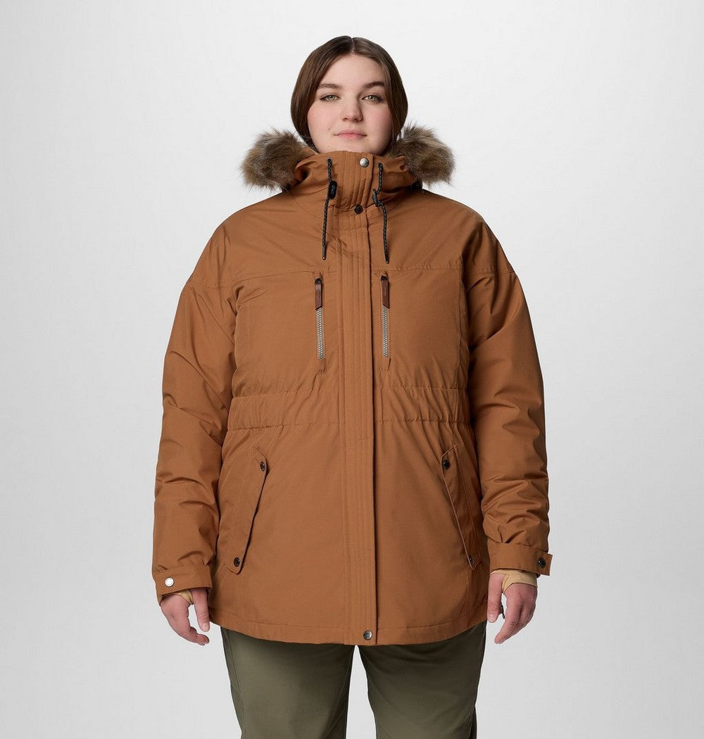 Women's Plus 3-In-1 Hooded Winter Jacket - Green