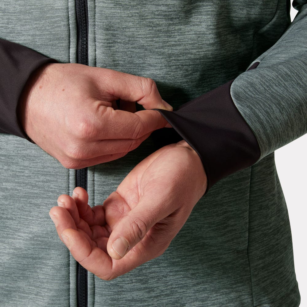 Men's Hooded Midlayer Work Jacket - Gray