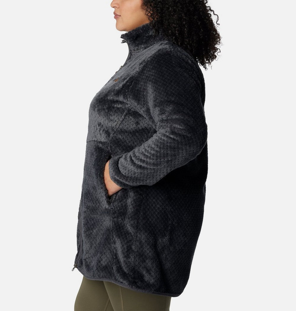 Women's Plus Long Full-Zip Fleece Jacket - Blue