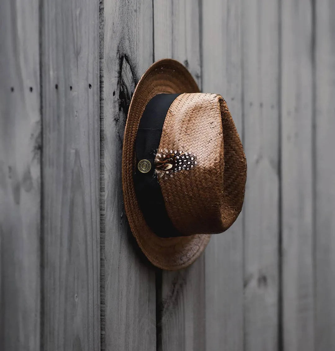 Thread Ranch Straw Thread Bikary Fedora - Coffee