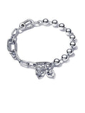 Heart And Butterfly Bracelet Set