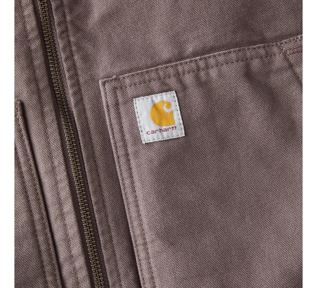 Women's Insulated Hooded Cotton Canvas Vest - Taupe
