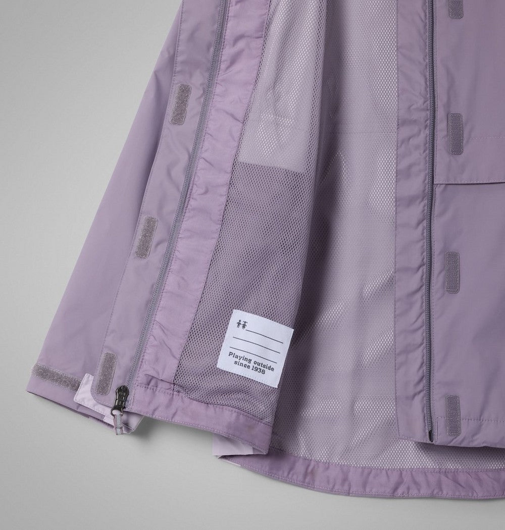 Girls' Waterproof Hooded Jacket - Purple