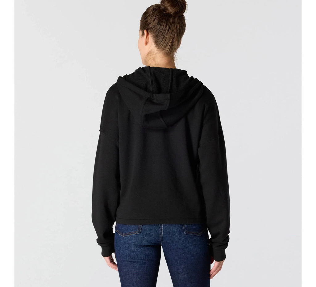 Women's Full-Zip Lyocell Blend Hooded Sweatshirt