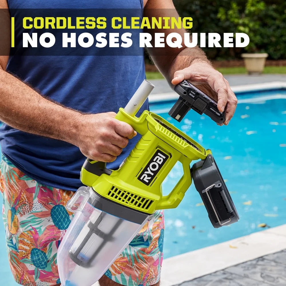 18V Cordless Handheld Pool Vacuum