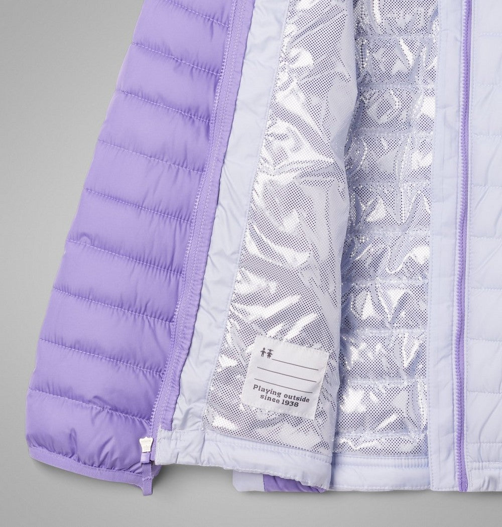Girls' Hooded Insulated Puffer Jacket - White Paisley
