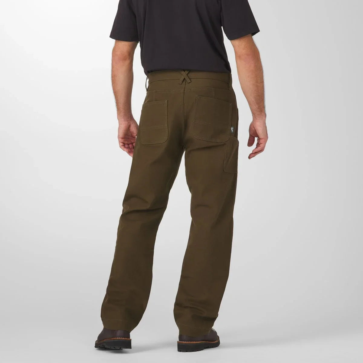 Double Knee Cotton Duck Work Pants - Olive