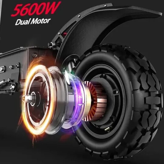 eHoodax Electric Scooter, 5600W Dual Motor, 60V40AH, 11-Inch Tires, Regular Version 20 Miles - HB07