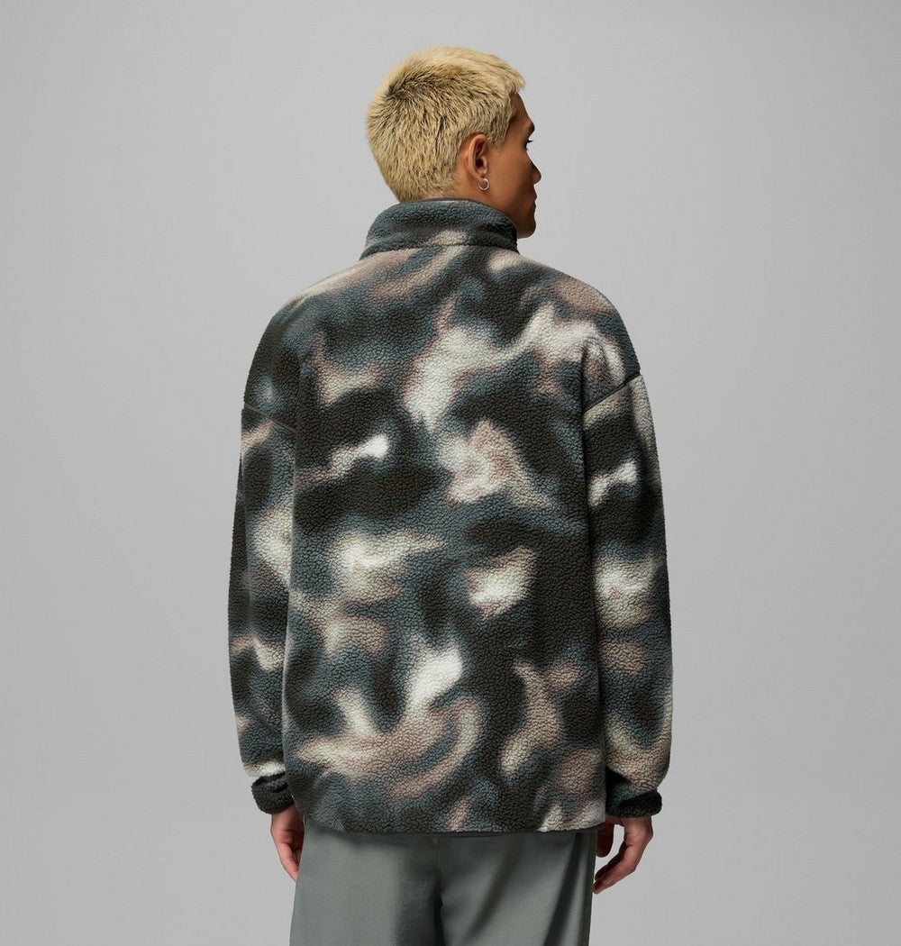 Men's Printed Half-Snap Fleece Pullover