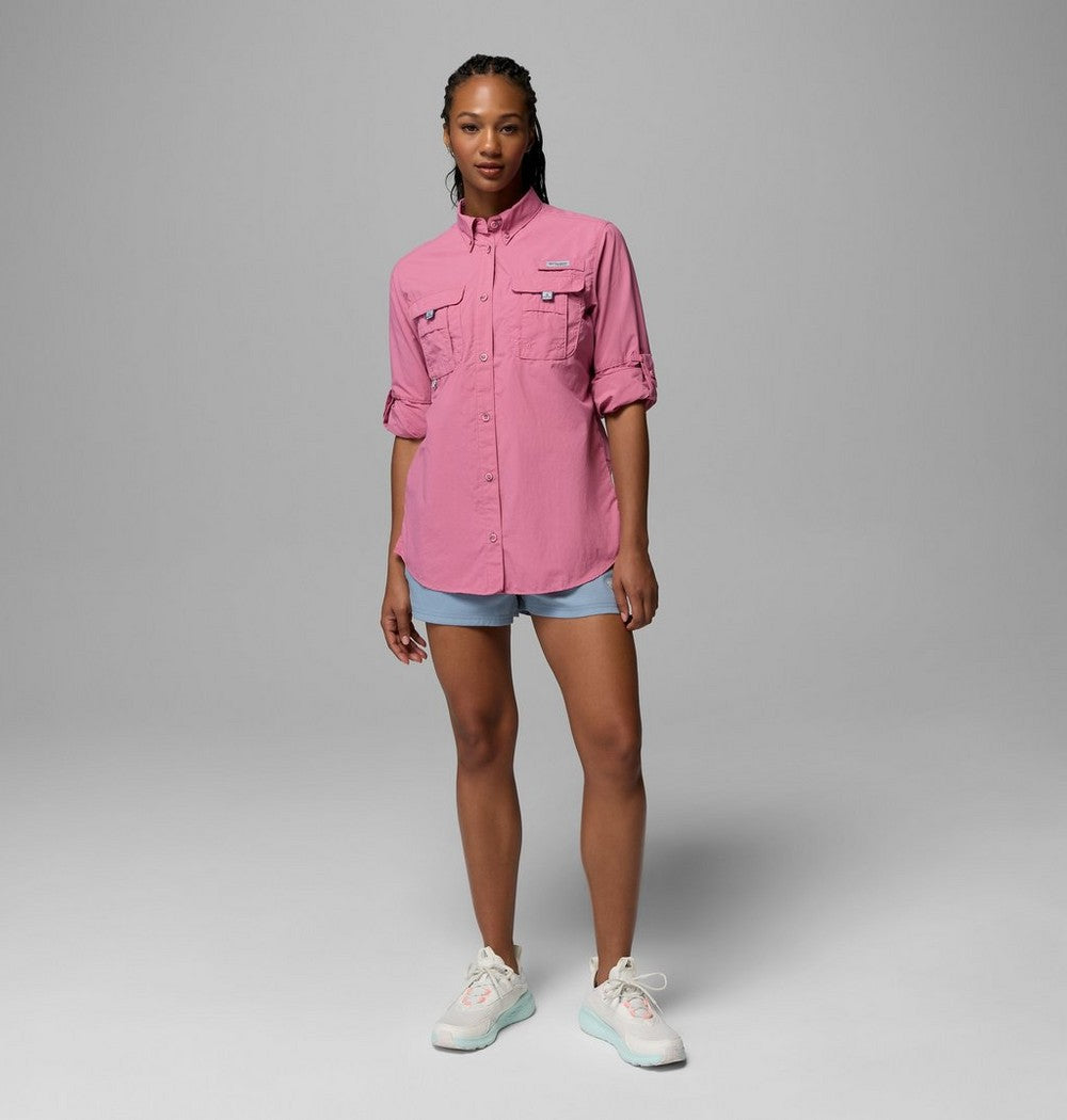 Women's Long Sleeve Fishing Shirt - Pink