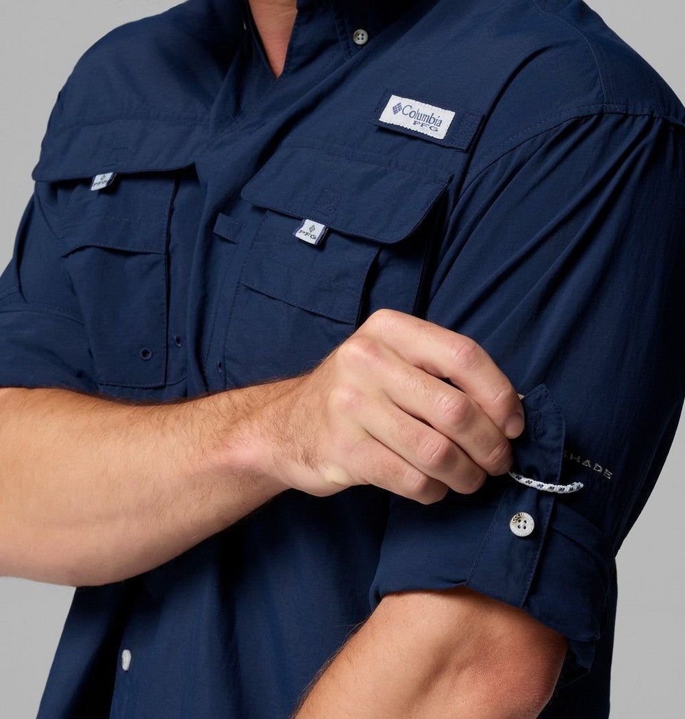 Men's Vented Long-Sleeve Fishing Shirt - Blue