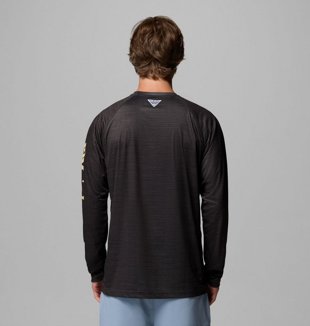 Men's Heather Long-Sleeve Team Logo Shirt - Gray