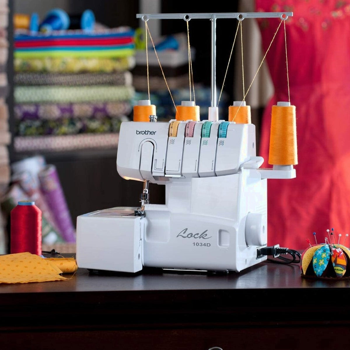 Brother 3/4 Thread Serger With Differential Feed And 3 Accessory Feet - 1034D