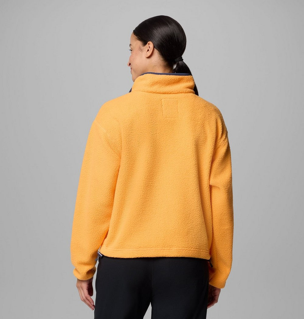 Women's Cropped Half-Snap Fleece Pullover