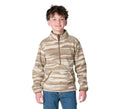 Boys' Printed Half-Zip Fleece Pullover - Beige