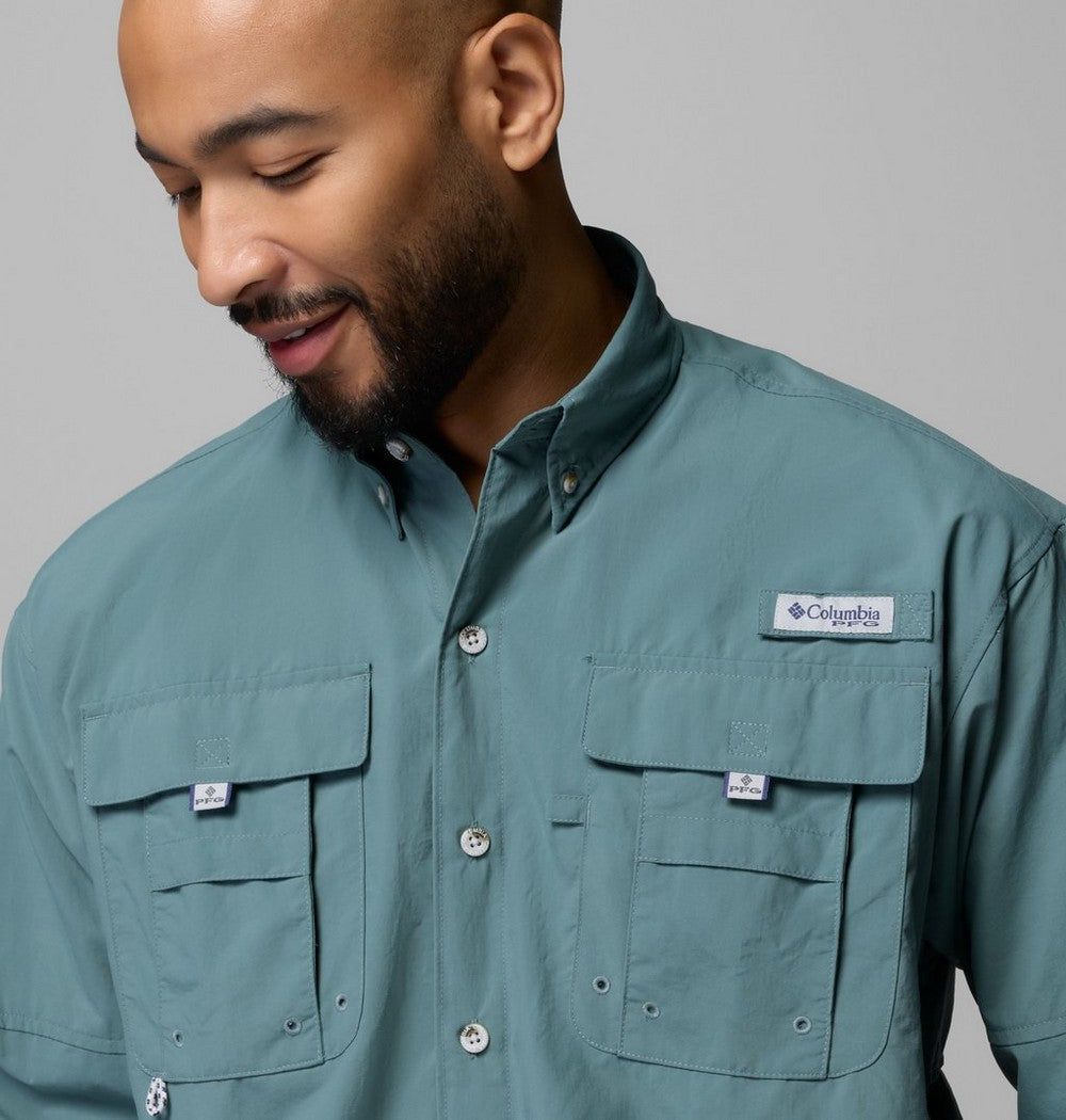Men's Tall Long-Sleeve Vented Fishing Shirt - Gray
