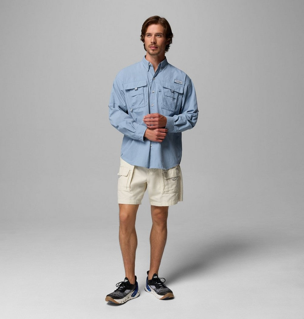 Men's Vented Long-Sleeve Fishing Shirt - Blue
