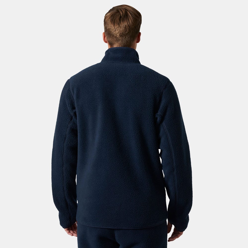 Recycled Pile Fleece Jacket - Dark Orange