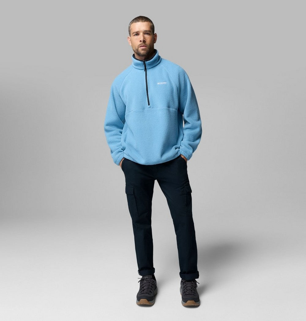 Men's Fleece Half-Zip Pullover - Dark Grey