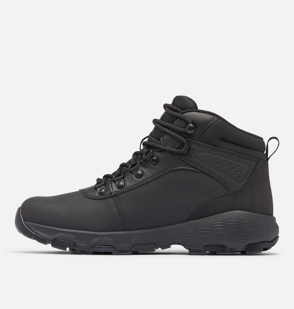 Men's Wide Waterproof Leather Hiking Boot - Black