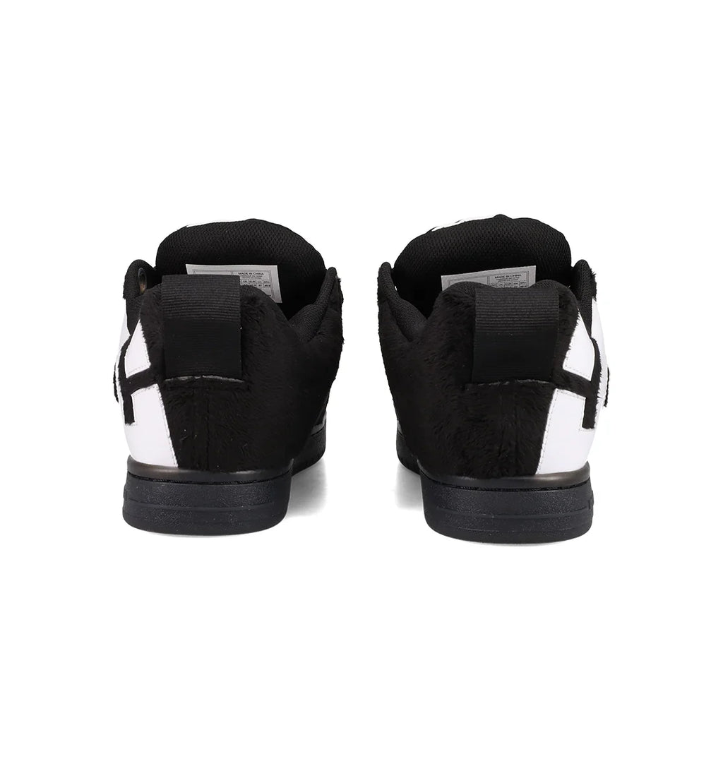 Men's Padded Suede Sneaker - Black White