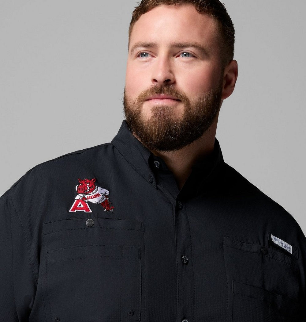 Men's Big UPF 40 Team Fishing Shirt - Black