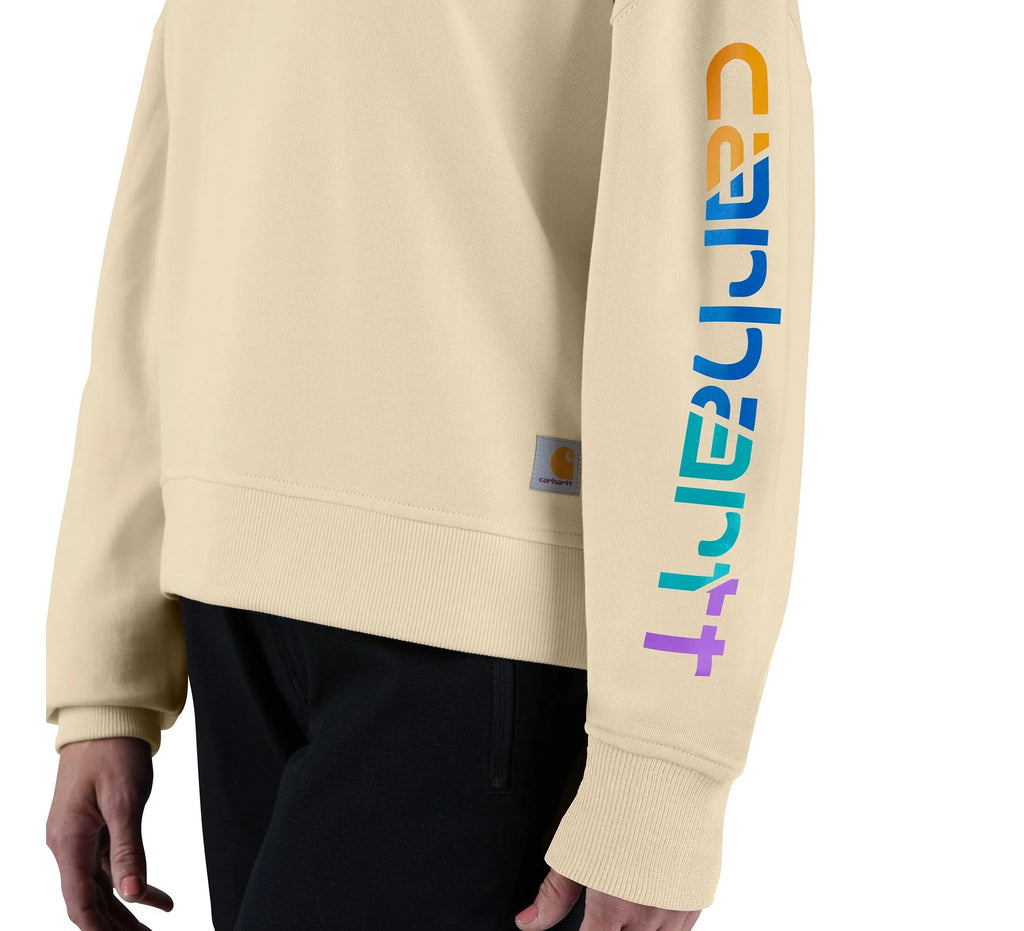 Women's Lyocell Blend Sleeve Graphic Sweatshirt