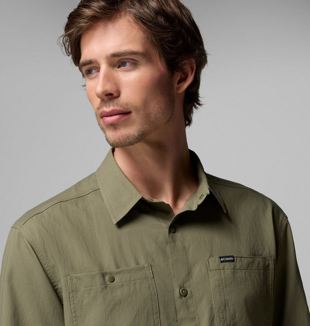 Men's UPF 100 Utility Long Sleeve Shirt - Gray