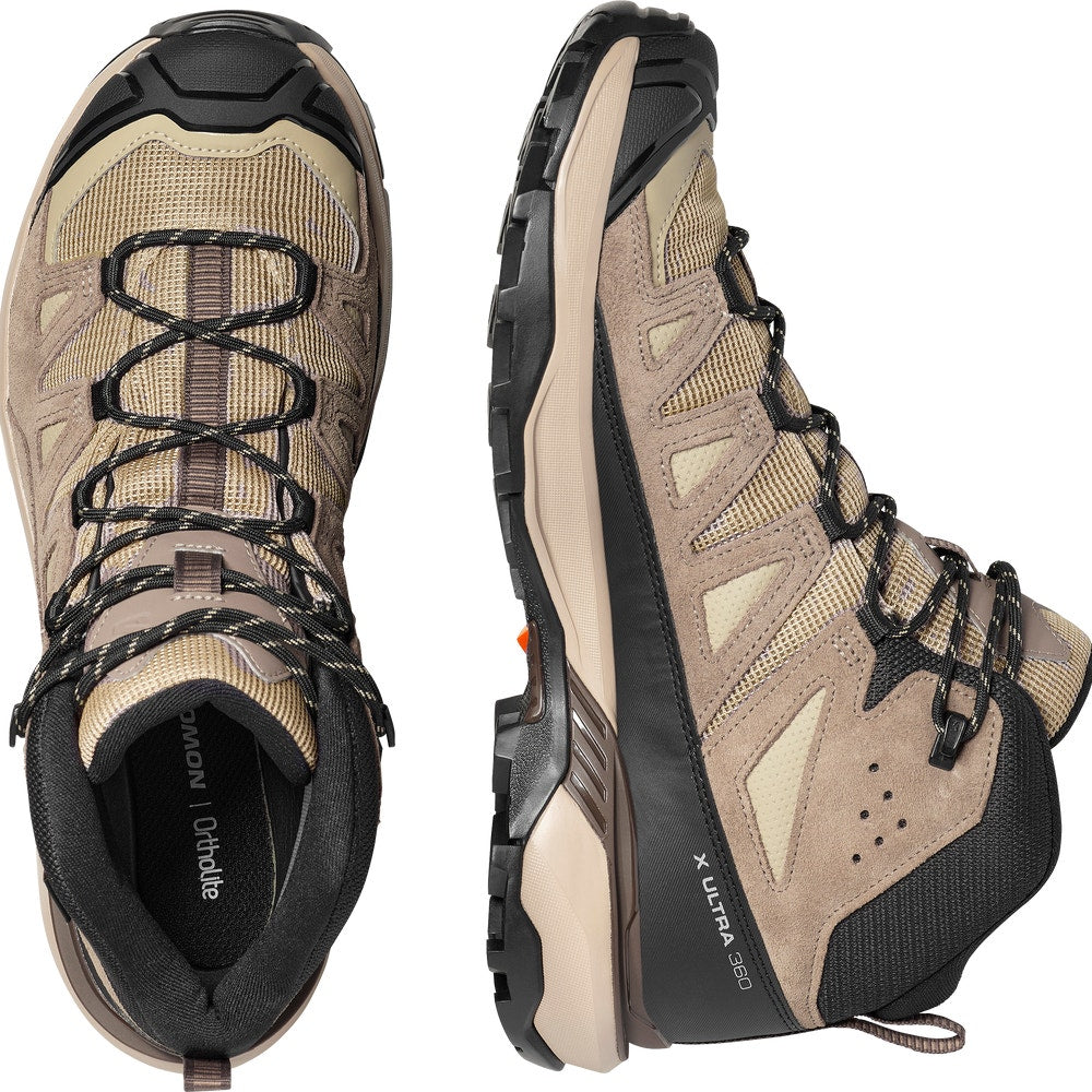 Men's Waterproof Leather Mid Hiking Boots - Tan