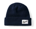 Ribbed Knit Beanie - Navy