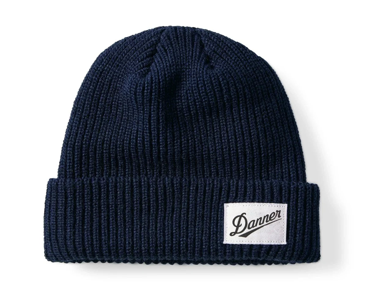 Ribbed Knit Beanie - Navy