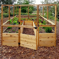 Deer-Resistant Cedar Raised Garden Bed Kit 8 x 8 x 20 in