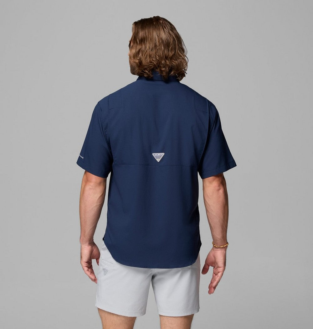 Men's Short-Sleeve Fishing Shirt - Blue